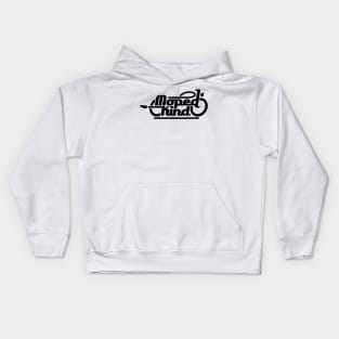 Moped child / moped child (black) Kids Hoodie